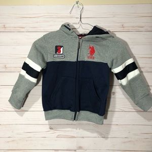 U.S Polo Assn Full Zip Sweater for Little boys